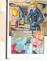 Captain America #451 p.6 Color Guide Art - Cap as Nomad with Sharon Carter - 1996 Comic Art