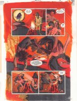 Hourman #15 p.17 Color Guide Art - Hell Action - 2000 Comic Art