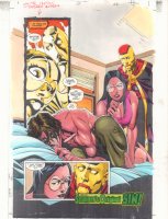 Hourman #15 p.22 Color Guide Art - End Page Splash - 2000 Comic Art