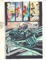 Secret Files #1 p.17 Color Guide Art - Batman Action Splash - 1997 Comic Art