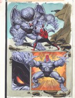 Spectacular Spider-Man #236 p.9 Color Guide Art - Spidey vs. Dragon Man - 1996 Comic Art
