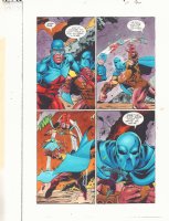 JLA: Incarnations #1 p.27 Color Guide Art - Atom Action - 2001  Comic Art