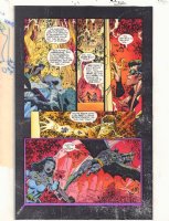 JLA: Incarnations #5 p.20 Color Guide Art - Batman Action - 2001  Comic Art