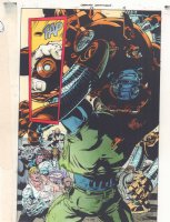 Creature Commandos #3 p.15 Color Guide Art - Patch Splash - 2000  Comic Art