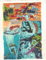Hourman #6 p.4 Color Guide Art - Robot Superman, Wonder Woman, and Green Lantern - 1999 Comic Art