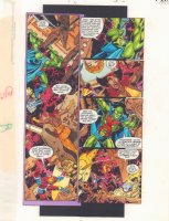 JLA: Incarnations #1 p.11 Color Guide Art - Martian MAnhunter and Vixen Action - 2001 Comic Art
