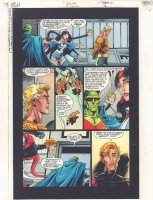 JLA: Incarnations #5 p.2 Color Guide Art - Aquaman, Martian Manhunter, and Elastic Man - 2001 Comic Art