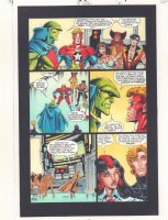 JLA: Incarnations #5 p.5 Color Guide Art - Martian Manhunter, Vicen, & Others - 2001 Comic Art
