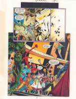 JLA: Incarnations #5 p.8 Color Guide Art - Team Splash - 2001 Comic Art