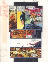 JLA: Incarnations #5 p.21 Color Guide Art - Batman and Vixen - 2001 Comic Art