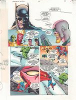 Legends of the DC Universe #13 p.19 Color Guide Art - Team Shot Flying - 1999 Comic Art