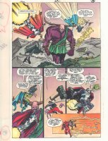 Steel #50 p.15 Color Guide Art - Steel, Martian Manhunter, and Flash - 1998 Comic Art