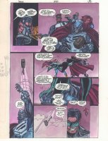 Steel #50 p.19 Color Guide Art - Green Lantern Kyle Rayner vs. Steel - 1998 Comic Art
