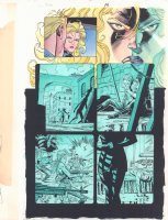 Captain America #446 p.14 Color Guide Art - Sharon Carter Flashback - 1995 Comic Art