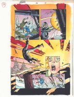 Captain America #452 p.14 Color Guide Art - Cap Action - 1996 Comic Art