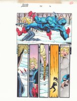 Captain America #452 p.16 Color Guide Art - Sharon Carter rebuffs Nomad Cap's Advances - 1996 Comic Art