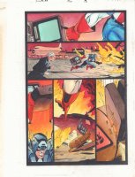 Captain America #453 p.18 Color Guide Art - Cap Action - 1996 Comic Art