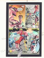 Avengers #? p.14 Color Guide Art - Black Widow, Quicksilver, and Giant-Man Splash Comic Art