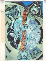 JSA #6 p.19 Color Guide Art - Hourman and Doctor Fate Splash - 2000 Comic Art