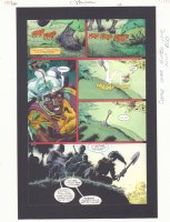 Hawkman #1 p.14 Color Guide Art - Hunting a Man - 2002 Comic Art