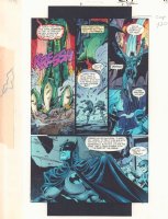 JLA: Incarnations #2 p.5 Color Guide Art - Batman, Black Canary, and Green Arrow - 2001 Comic Art