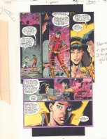JLA: Incarnations #5 p.17 Color Guide Art - Old and Young Gypsy - 2001 Comic Art