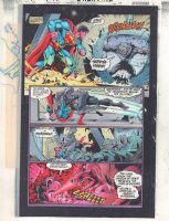 JLA Showcase 80-Page Giant #1 p.7 - Superman vs. Space Wolf - 2000  Comic Art
