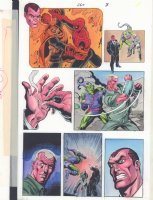 Spectacular Spider-Man #260 p.3 Color Guide Art - Norman Osborn, Green Goblin, Spidey-Man, and Hobgoblin - 1998 Comic Art
