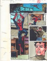 Spectacular Spider-Man #? p.19 Color Guide Art - Spidey Splash - 1990s Comic Art
