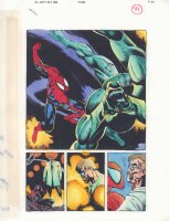 Spider-Man #? p.41 Color Guide Art - Spidey vs. the Jackal Splash - 1990s Comic Art