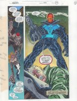 Avengers #385 p.22 Color Guide Art - Red Skull Splash - 1995 Comic Art