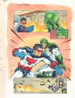 The Untold Legend of Captain Marvel #2 p.6 Color Guide Art - 1997 Comic Art