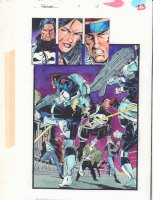 Punisher #7 p.17 Color Guide - Punisher Action Splash - 1996 Comic Art