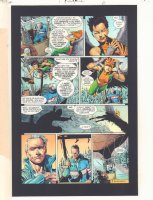 Hawkman #1 p.6 Color Guide Art - Hawkgirl flies off - 2002 Comic Art