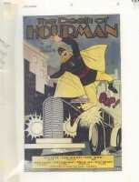 Hourman #5 p.3 Color Guide Art - 'The Death of Hourman' Title Splash - 1999 Comic Art