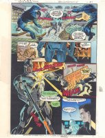 Steel: The Official Comic Adaptation of the Warner Bros. Motion Picture p.31 Color Guide Art - Shaq Fights Robbers - 1997 Comic Art