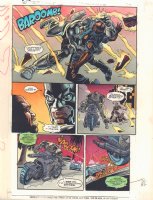 Steel: The Official Comic Adaptation of the Warner Bros. Motion Picture p.34 Color Guide Art - Shaq Rescue - 1997 Comic Art