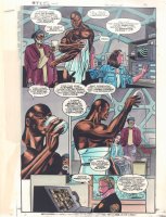 Steel: The Official Comic Adaptation of the Warner Bros. Motion Picture p.36 Color Guide Art - Shaq Recovering - 1997 Comic Art