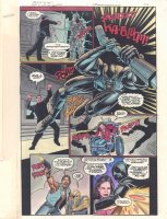 Steel: The Official Comic Adaptation of the Warner Bros. Motion Picture p.43 Color Guide Art - Shaq Action - 1997 Comic Art
