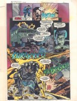 Steel: The Official Comic Adaptation of the Warner Bros. Motion Picture p.46 Color Guide Art - Shaq Rescue - 1997 Comic Art
