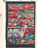DC 2000 #1 p.9 Color Guide - Flash Jay Garrick Catches Bullets - 2000 Comic Art