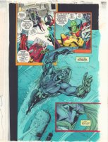 DC 2000 #2 p.27 Color Guide - Aquaman comes back to life in the water Splash - 2000 Comic Art