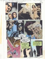 DC Universe Holiday Bash #1 p.5 Color Guide Art - Nazis Graffiti a Synagogue Hate Crime - 1997 Comic Art