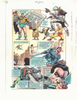 Hawkman #6 p.1 Color Guide Art - Green Arrow and Spider - 2002 Comic Art
