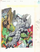 Fantastic Force #6 p.1 Color Guide Art - Team Splash - 1995  Comic Art
