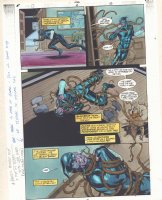 JSA #10 p.12 Color Guide Art - Wildcat Tied Up - 2000 Comic Art