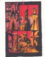JSA #32 p.8 Color Guide Art - Doctor Fate fights his Costume - 2002 Comic Art