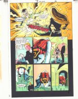 JSA #34 p.12 Color Guide Art - Star-Spangled Kid (Courtney Whitmore) - 2002 Comic Art