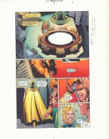 JSA Secret Files #2 p.4 Color Guide Art - Hawkman and Doctor Fate - 2001 Comic Art