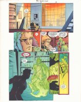 JSA Secret Files #2 p.10 Color Guide Art - Golden Age Green Lantern and Sand - 2001 Comic Art